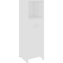 vidaXL Badkamerkast 30x30x95 cm bewerkt hout wit