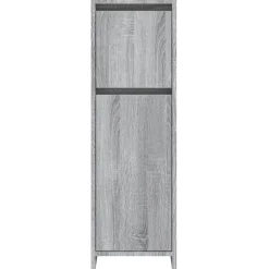 vidaXL Badkamerkast 30x30x95 cm bewerkt hout grijs sonoma eikenkleurig