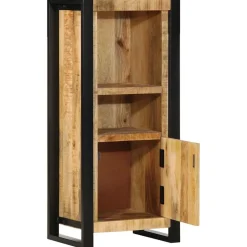 vidaXL Badkamerkast 40x30x90 cm massief ruw mangohout