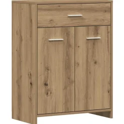 vidaXL Badkamerkast 60x33x80 cm bewerkt hout artisanaal eikenkleurig