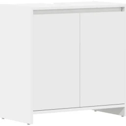 vidaXL Badkamerkast 60x33x61 cm bewerkt hout wit