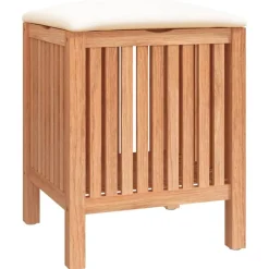 vidaXL Badkamerkruk 40,5x40x52 cm massief walnotenhout