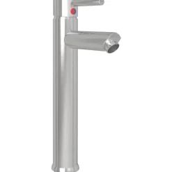 vidaXL Badkamermengkraan 12x30 cm zilverkleurig