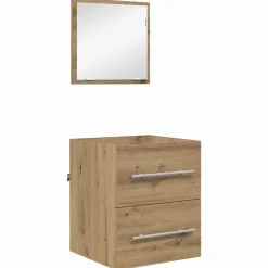 vidaXL Badkamermeubelset met lade met opslag Bruin 41 x 38,5 x 48 cm
