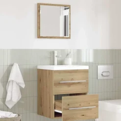 vidaXL Badkamermeubelset met lade met opslag Bruin 41 x 38,5 x 48 cm