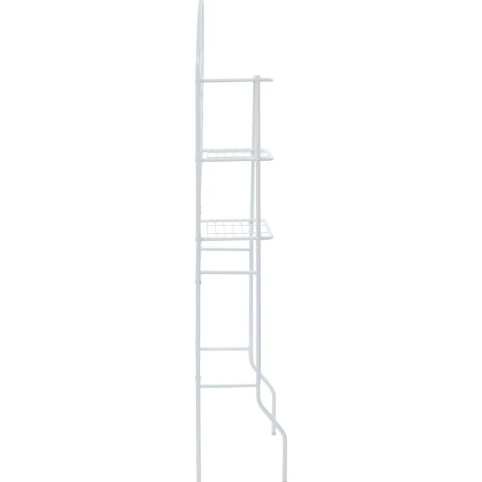 vidaXL Badkamerrek 60x33x174 cm wit