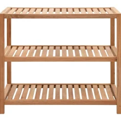 vidaXL Badkamerrek 65x40x55 cm massief walnotenhout