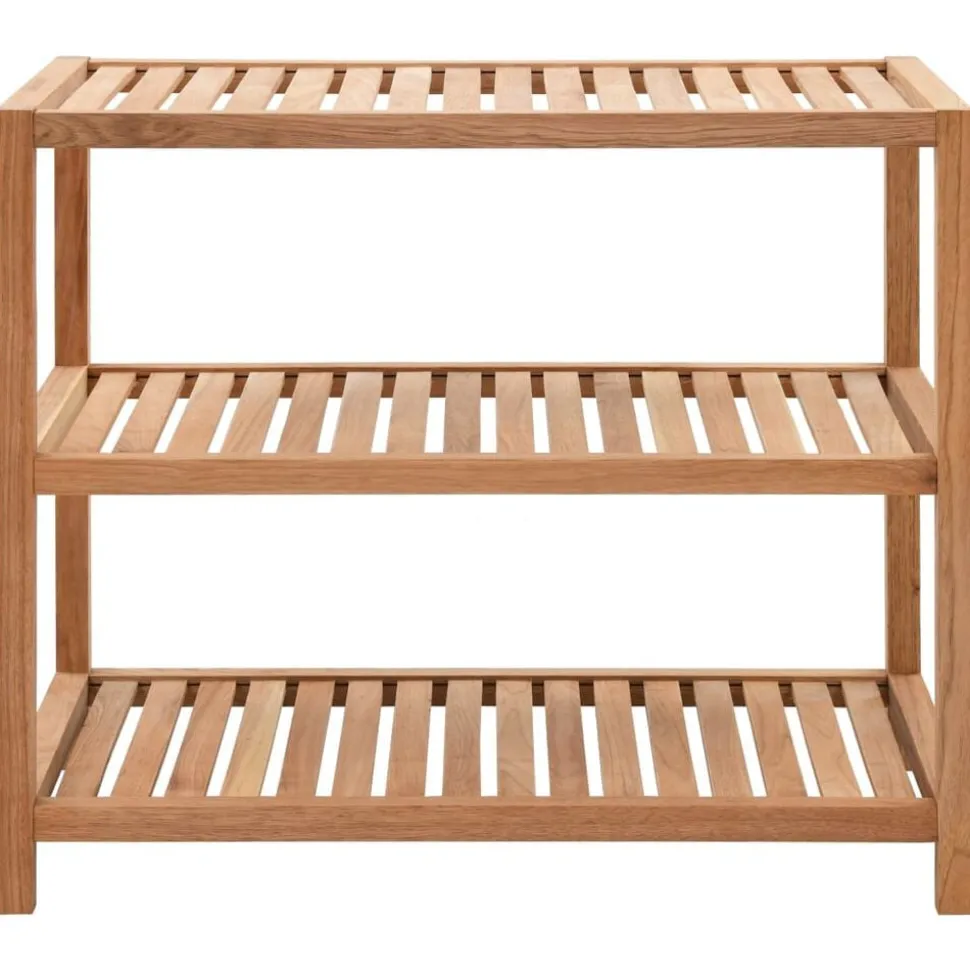vidaXL Badkamerrek 65x40x55 cm massief walnotenhout