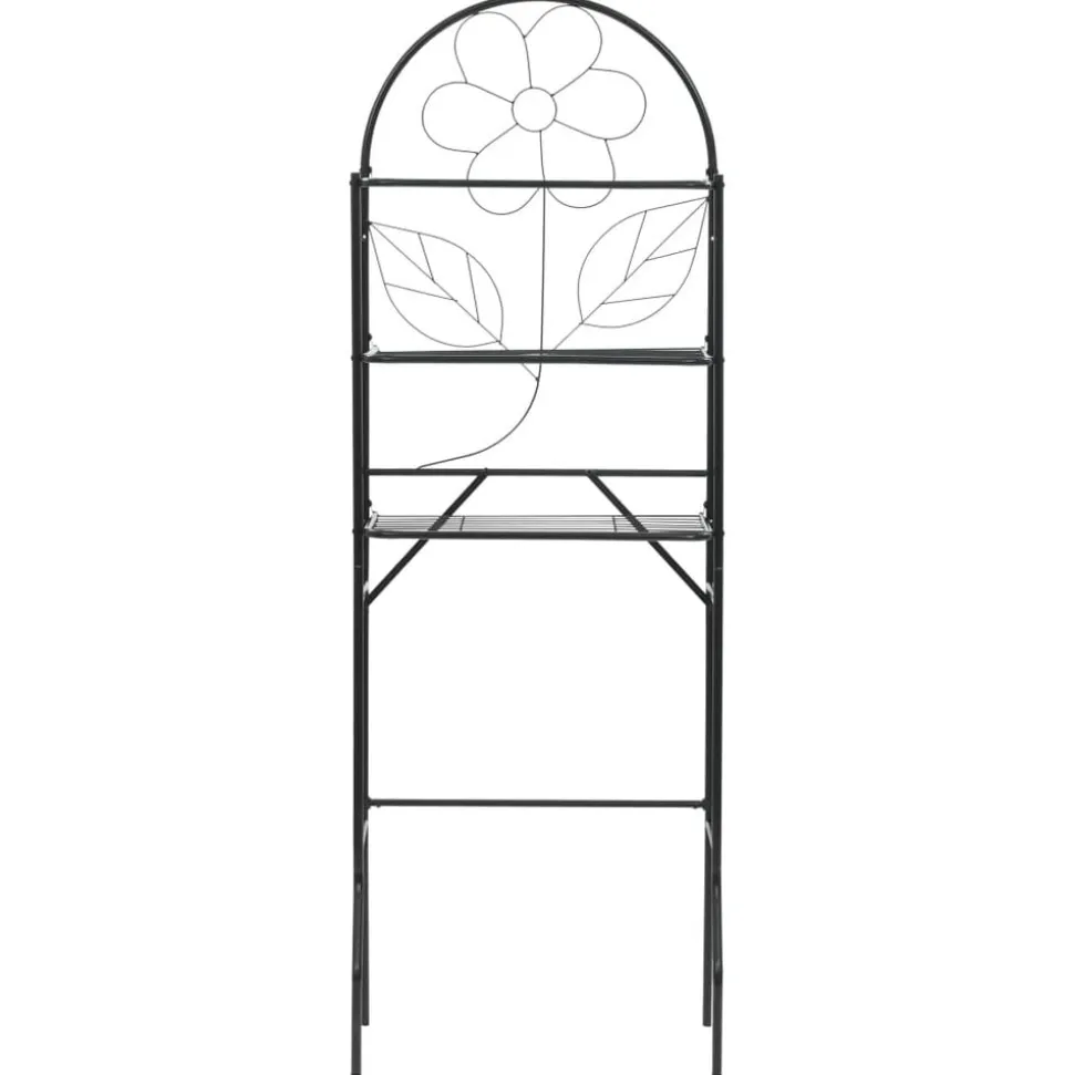 vidaXL Badkamerrek 60x33x174 cm zwart
