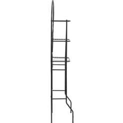 vidaXL Badkamerrek 60x33x174 cm zwart