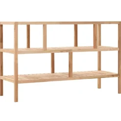 vidaXL Badkamerrek 100x40x65 cm massief walnotenhout