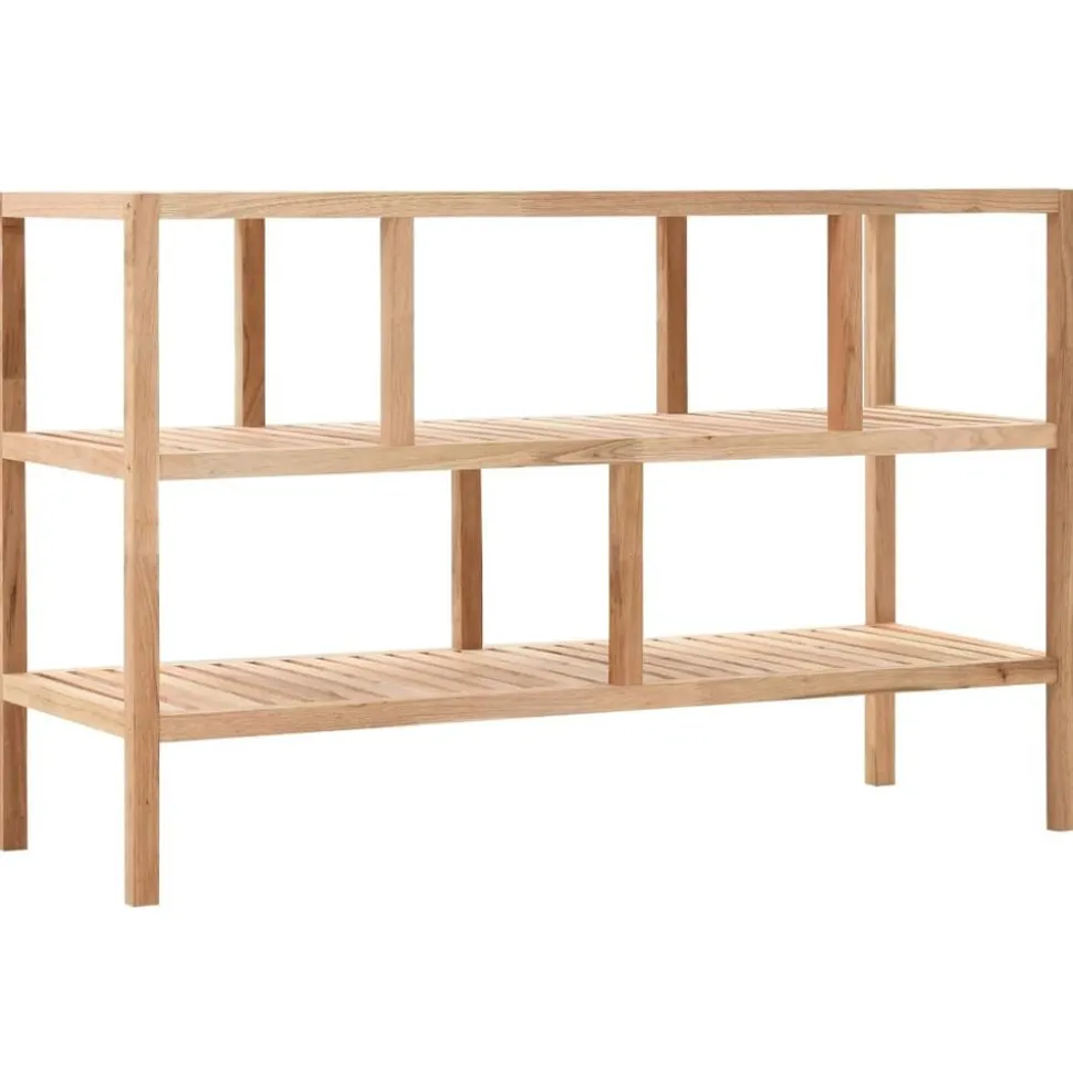 vidaXL Badkamerrek 100x40x65 cm massief walnotenhout