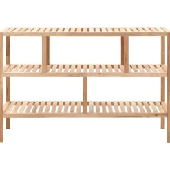 vidaXL Badkamerrek 100x40x65 cm massief walnotenhout
