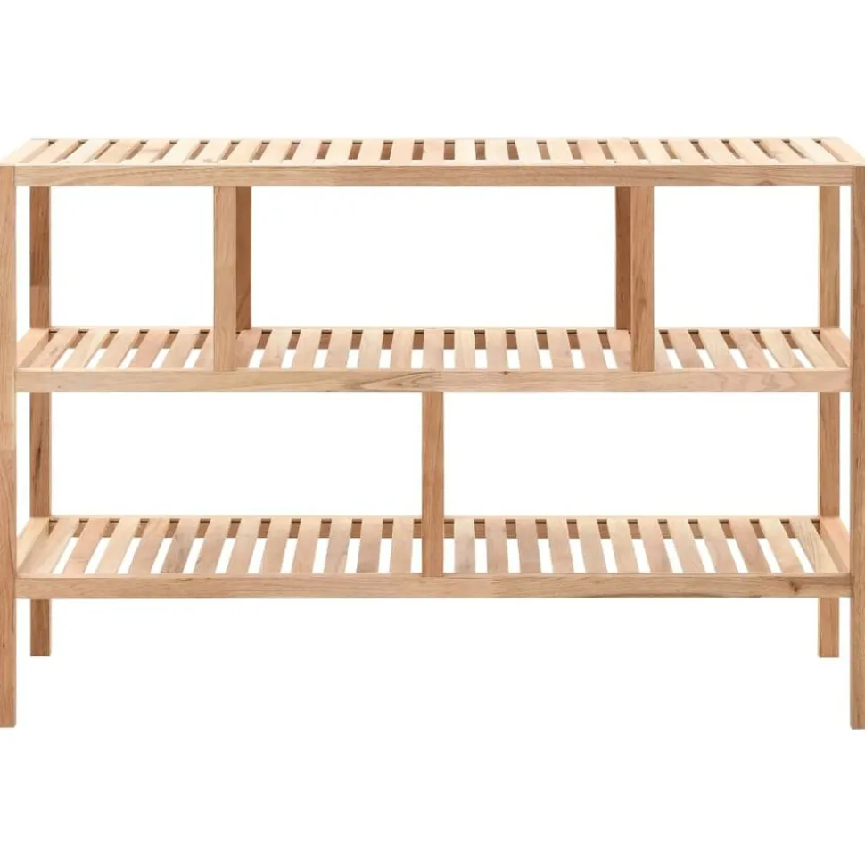 vidaXL Badkamerrek 100x40x65 cm massief walnotenhout