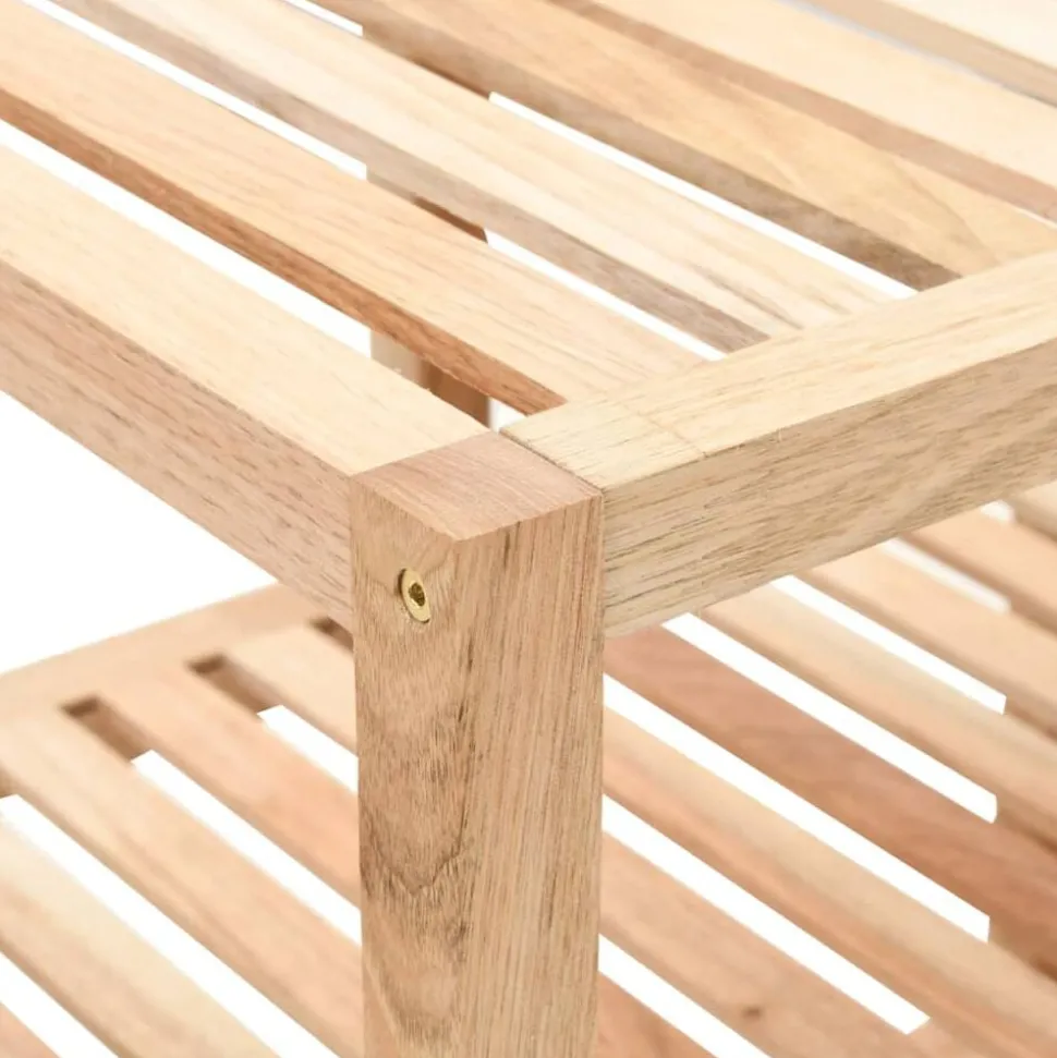 vidaXL Badkamerrek 100x40x65 cm massief walnotenhout