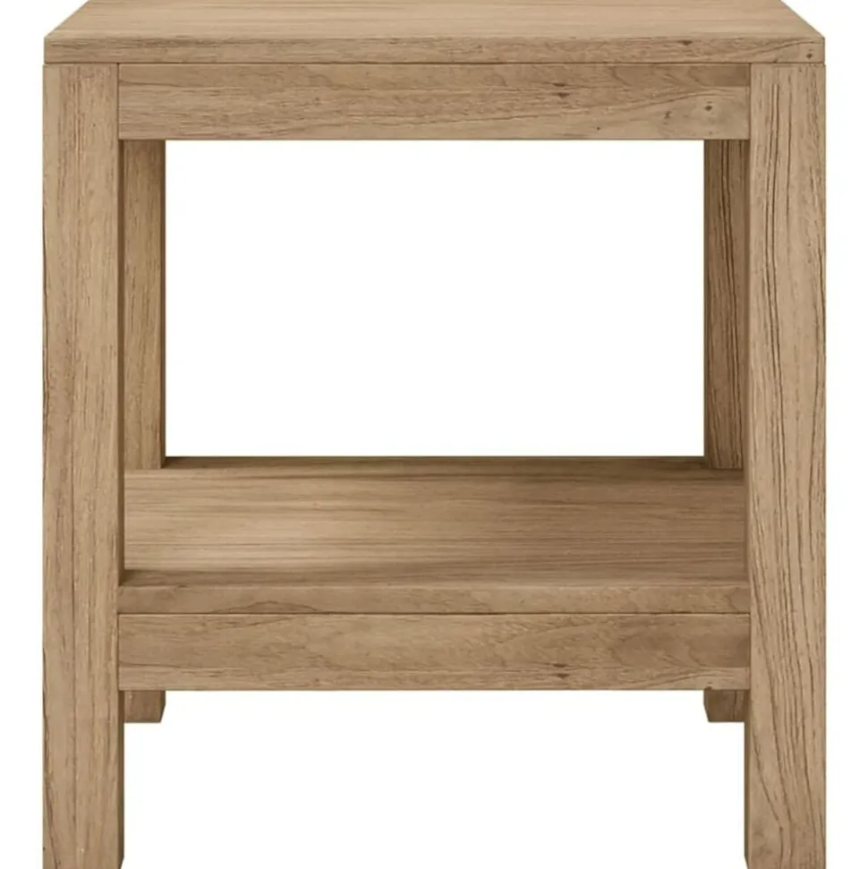 vidaXL Badkamertafel 45x35x45 cm massief teakhout
