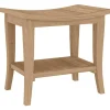 vidaXL Badkamertafel 50x35x45 cm massief teakhout