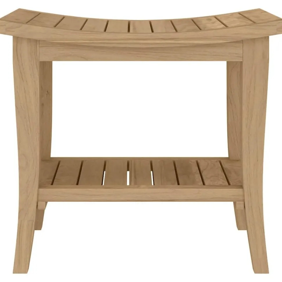 vidaXL Badkamertafel 50x35x45 cm massief teakhout