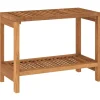 vidaXL Badkamertafel 60x30x45 cm massief teakhout
