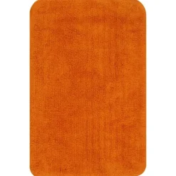 vidaXL Badmattenset stof oranje 3-delig