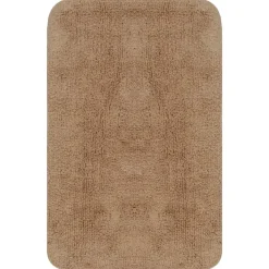 vidaXL Badmattenset stof beige 2-delig