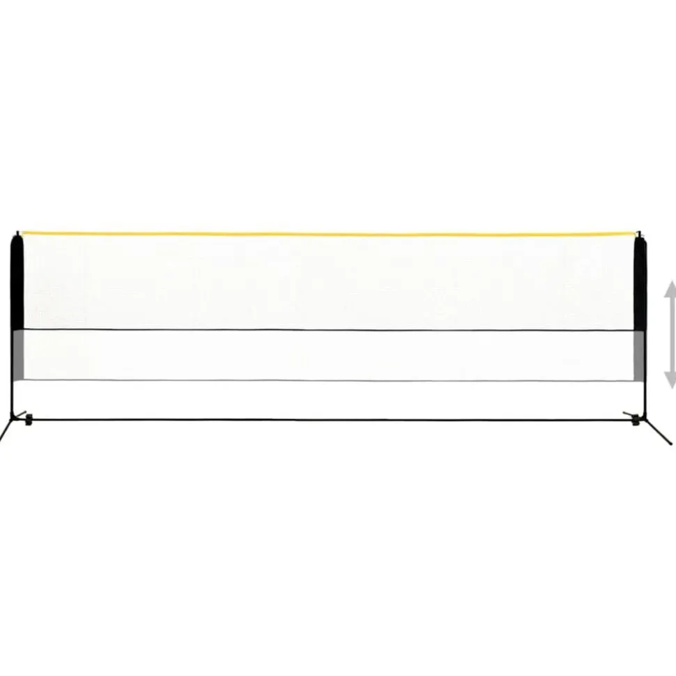 vidaXL Badmintonnet verstelbaar 500x103x94-158 cm metaal