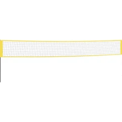 vidaXL Badmintonnet 600x155 cm PE-stof geel en zwart