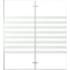 vidaXL Badwand gestreept 120x140 cm gehard glas