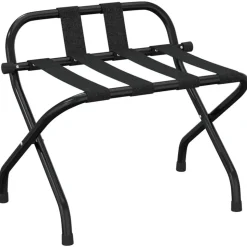 vidaXL Bagagerek met rugleuning 56x39x52 cm zwart