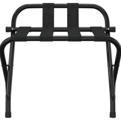 vidaXL Bagagerek met rugleuning 56x39x52 cm zwart