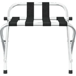 vidaXL Bagagerek met rugleuning zilver 56x39x52cm