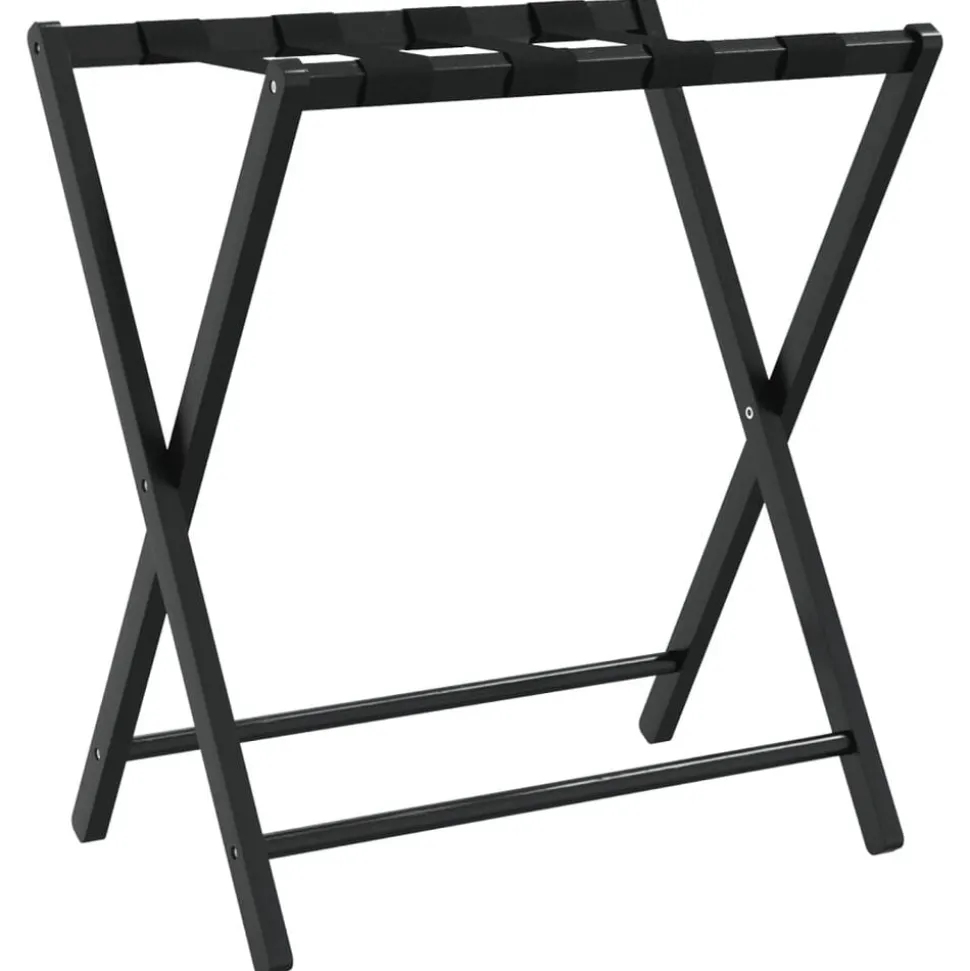 vidaXL Bagagerek 68,5x38x58 cm bamboe zwart