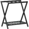 vidaXL Bagagerek 68x38x58 cm bamboe zwart