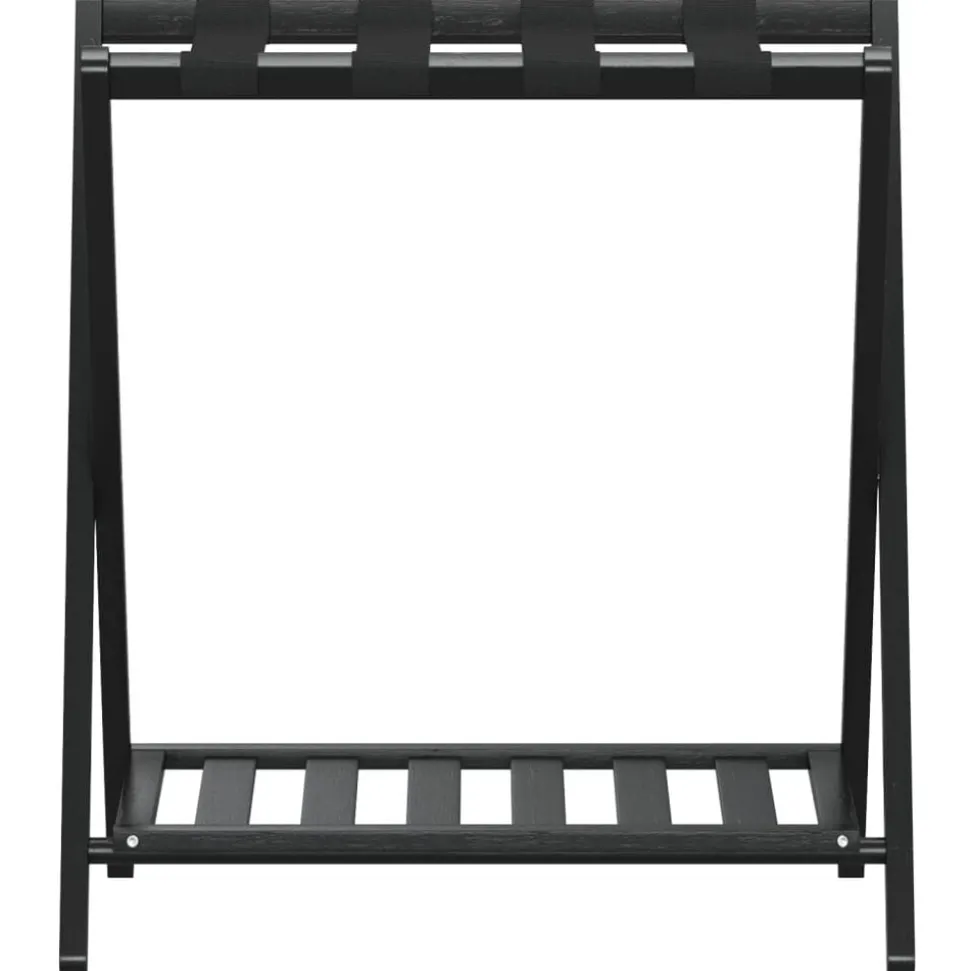 vidaXL Bagagerek 68x38x58 cm bamboe zwart
