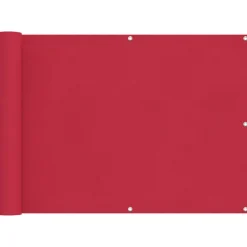 vidaXL Balkon Scherm Bordeauxrood 75 x 200 cm PU gecoat oxford alu