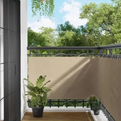 vidaXL Balkon Scherm PU gecoat oxford alu