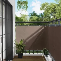 vidaXL Balkon Scherm Taupe 110 x 300 cm Oxford Stof