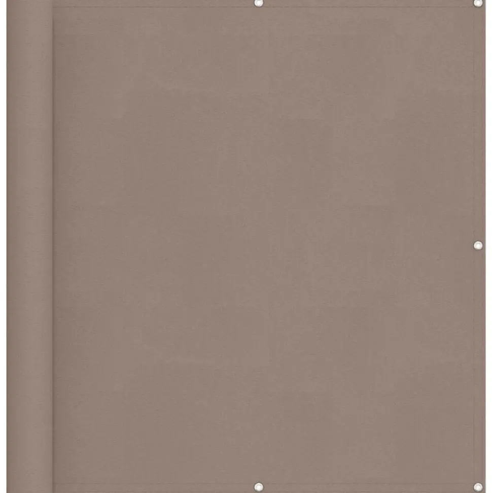 vidaXL Balkon Scherm Taupe 110 x 400 cm Oxford Stof