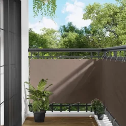 vidaXL Balkon Scherm Taupe 100 x 800 cm Oxford Stof
