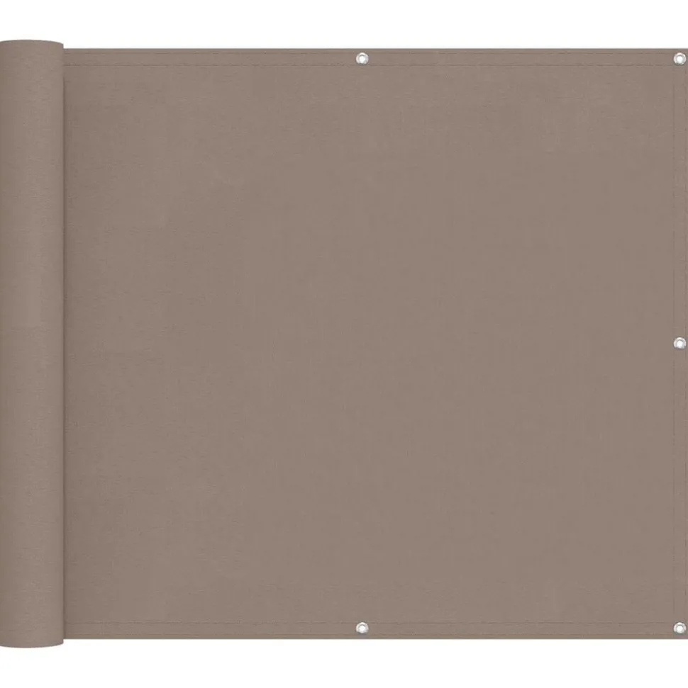 vidaXL Balkon Scherm Taupe 100 x 600 cm Oxford Stof