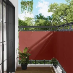 vidaXL Balkon Scherm Terracotta 110 x 1000 cm Oxford Stof