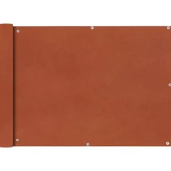 vidaXL Balkonscherm Oxford textiel 75x400 cm terracotta