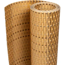 vidaXL Balkonscherm 300x80 cm poly rattan lichtbruin