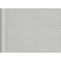 vidaXL Balkonscherm 75x300 cm 100% oxford polyester lichtgrijs