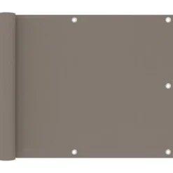 vidaXL Balkonscherm 75x300 cm oxford stof taupe