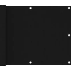 vidaXL Balkonscherm 75x300 cm oxford stof zwart