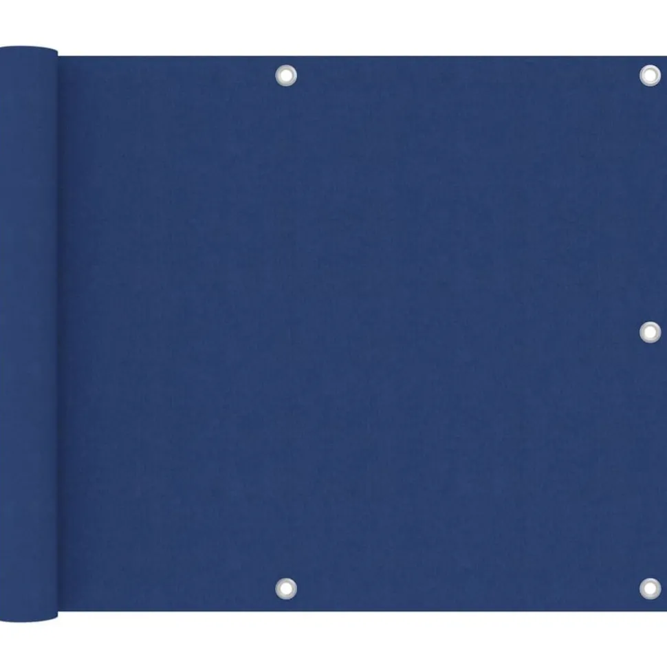 vidaXL Balkonscherm 75x300 cm oxford stof blauw