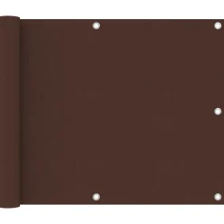 vidaXL Balkonscherm 75x300 cm oxford stof bruin