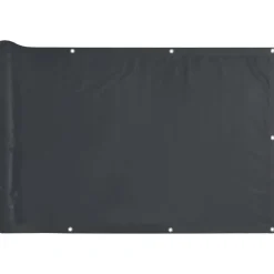 vidaXL Balkonscherm 300x75 cm PVC antracietkleurig