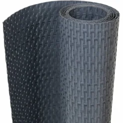 vidaXL Balkonscherm 300x80 cm poly rattan antracietkleurig